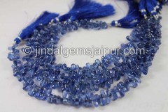 Kyanite Faceted Drops Beads